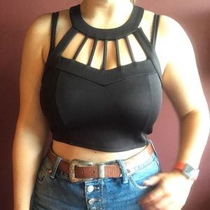 Black Crop Top